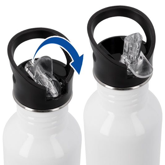 Bidón de acero inox 600ml personalizable con asa