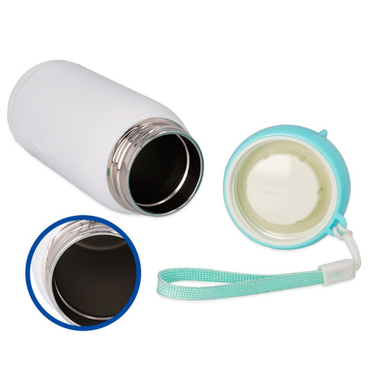Botella termo infantil tapon azul personalizable de 320ml