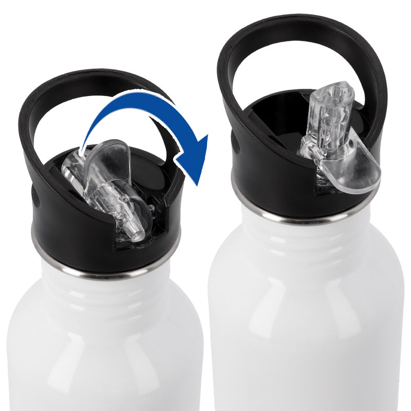 Bidón de acero inox 600ml personalizable  con asa