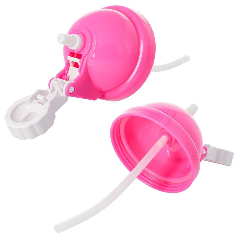 Botellas cantimploras infantiles roza de 400ml con pajita   {personalizable }.